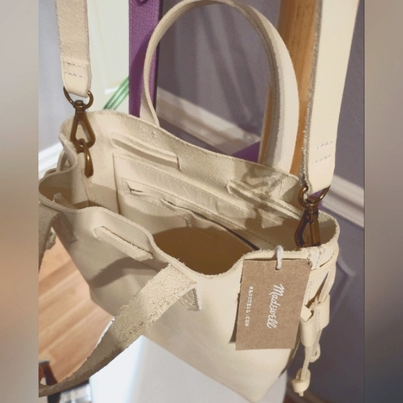 MADEWELL Small Transport Crossbody bag Ivory/Cream - Picture 3 of 9